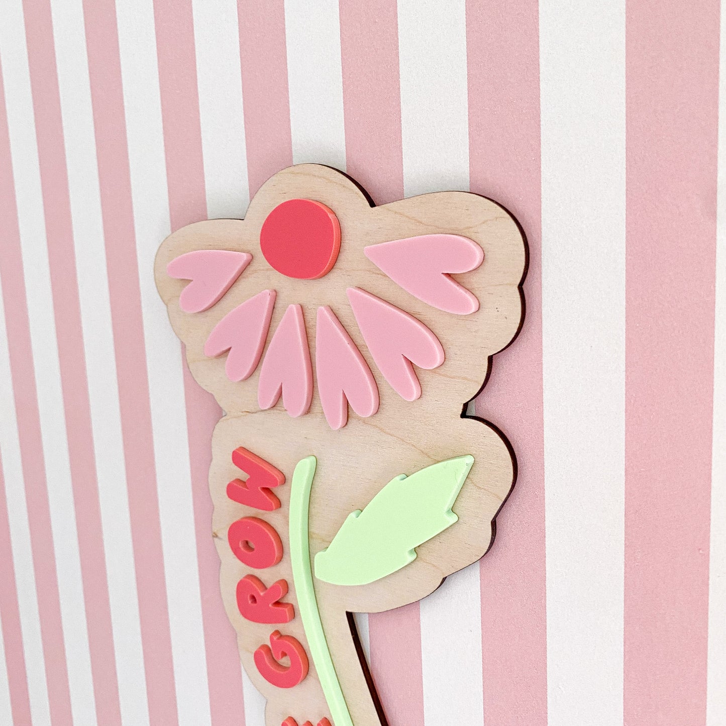 Let Love Grow - Flower Wall Plaque