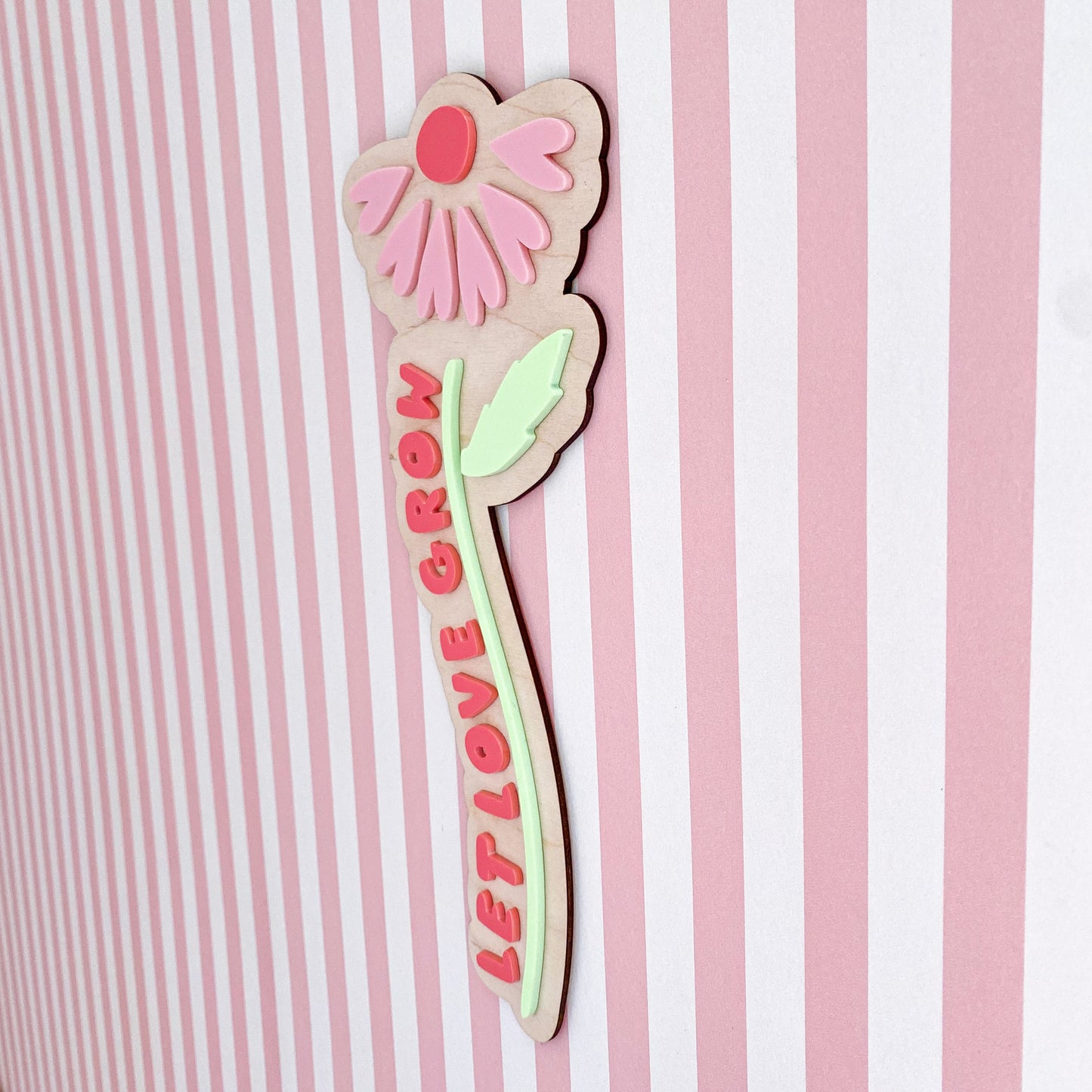 Let Love Grow - Flower Wall Plaque