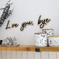 Love you, bye Wall Quote